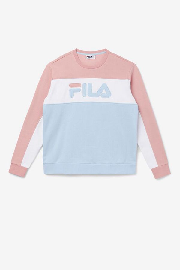 Fila Lesner Fleece Crew Men's Sweatshirts - Multicolor,NZ 937-24308